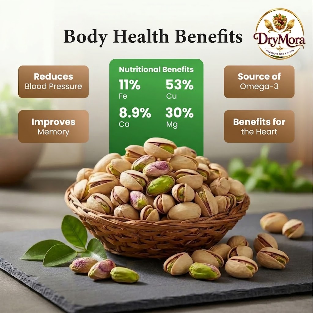 Dry Mora Premium Roasted & Salted Pistachios (Pista)
