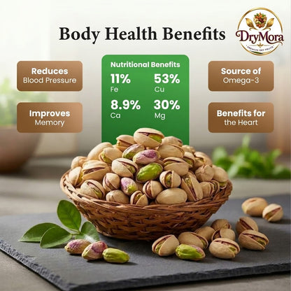 Dry Mora Premium Roasted & Salted Pistachios (Pista)